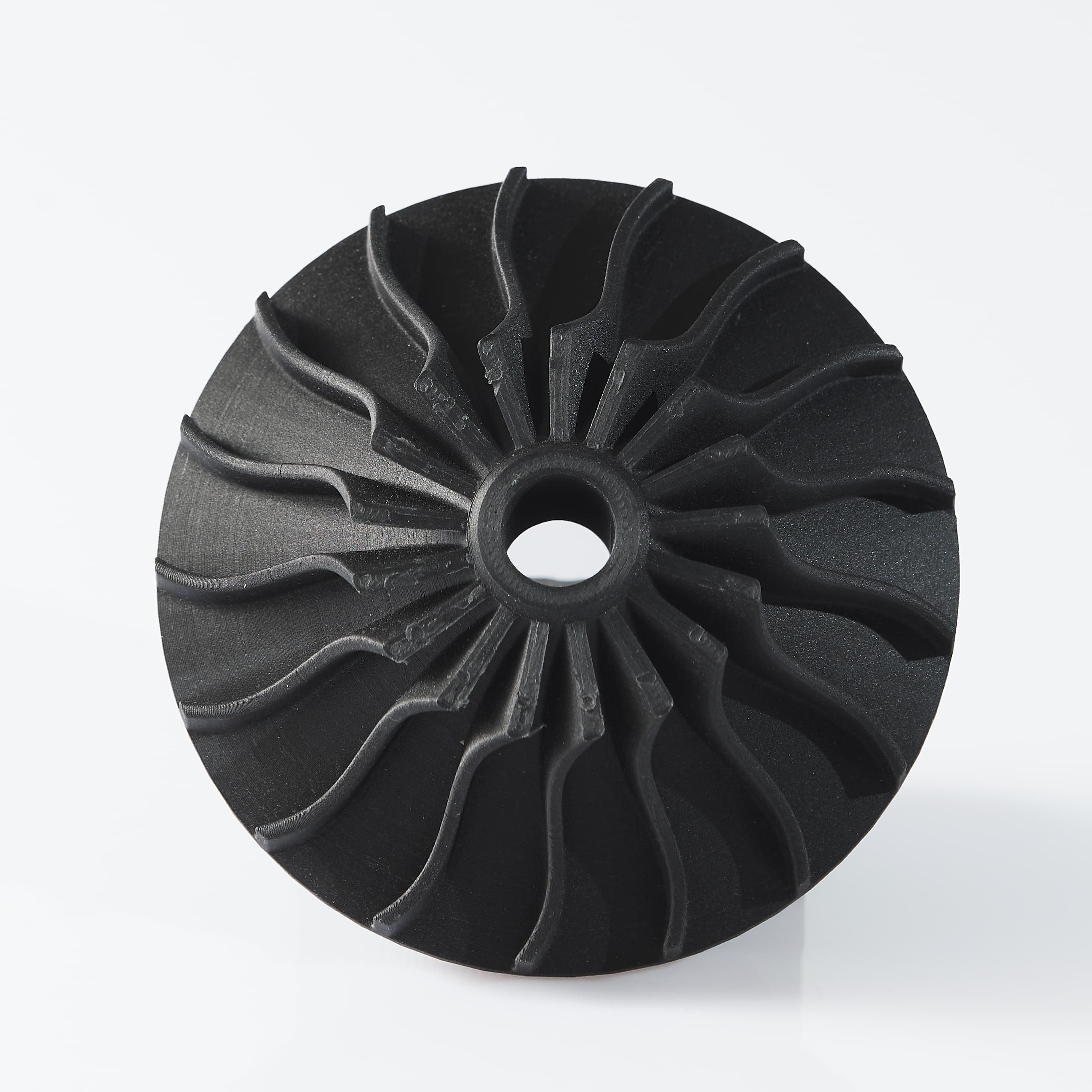 Girante stampata in 3D in nylon nero