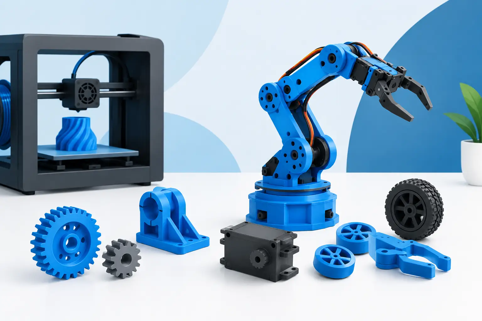 Esempi componenti per robotica da stampare in 3D