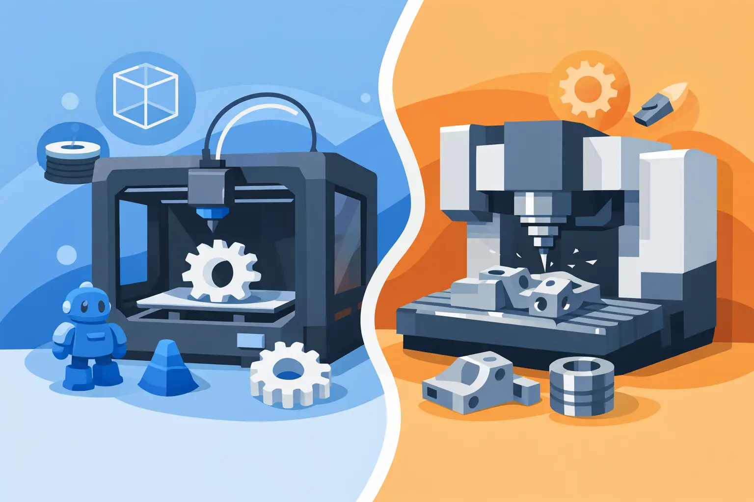 Stampa 3D o CNC per prototipi e piccole serie