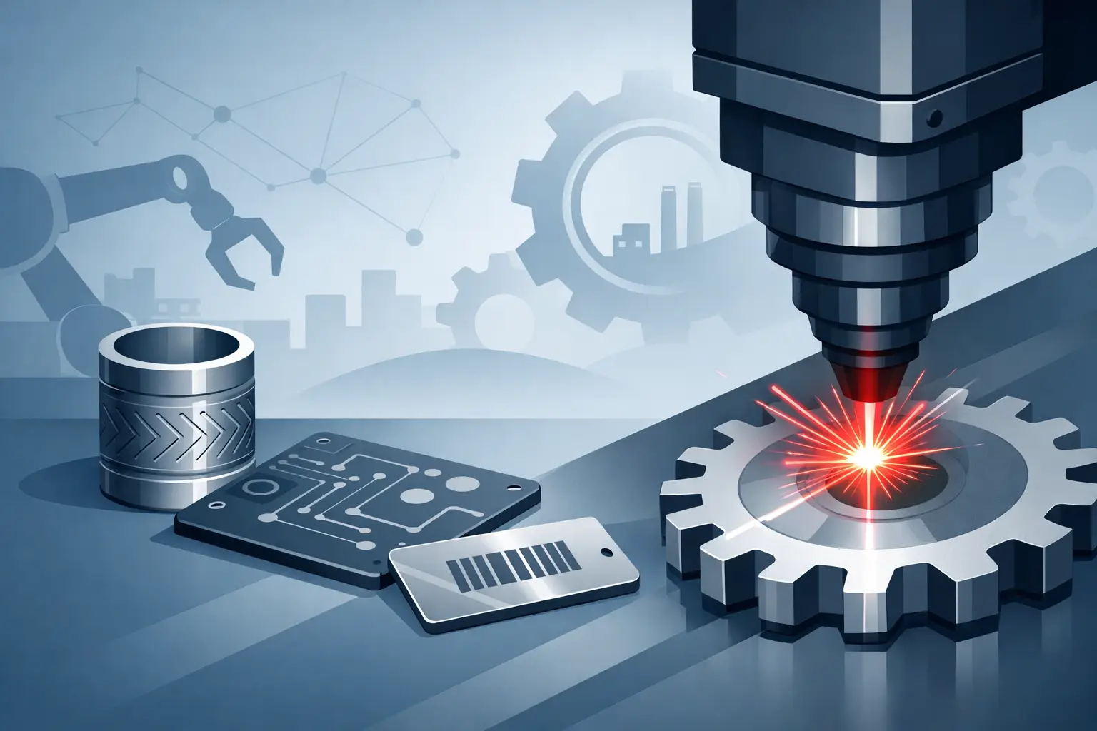 Incisione laser per marcatura tecnica industriale